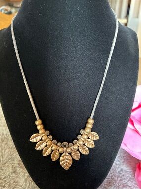 Golden Leaf Boho Necklace